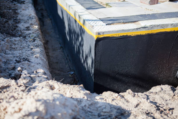 Residential Waterproofing installation at a Port Reading, NJ home by SJ Waterproofing Pros