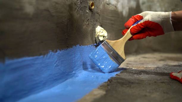 Commercial Waterproofing project at a Port Reading, NJ business property by SJ Waterproofing Pros